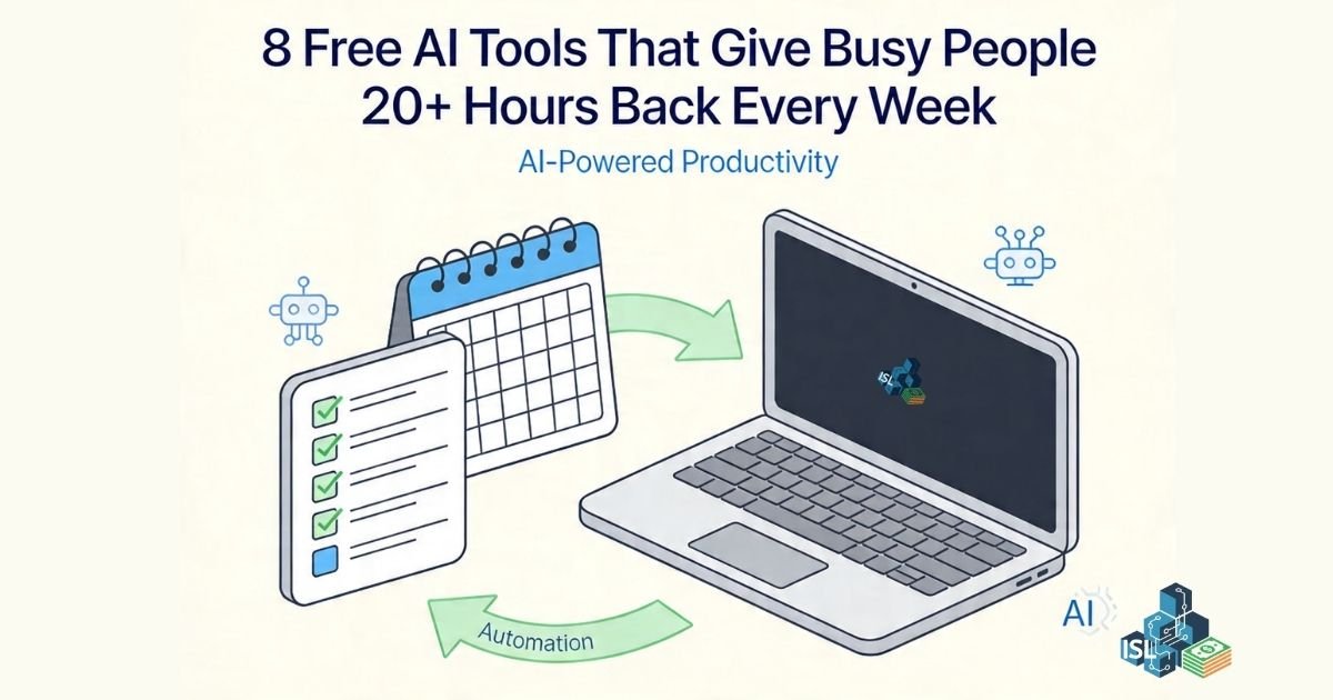 8 Free AI Tools That Give Busy People 20+ Hours Back Every Week