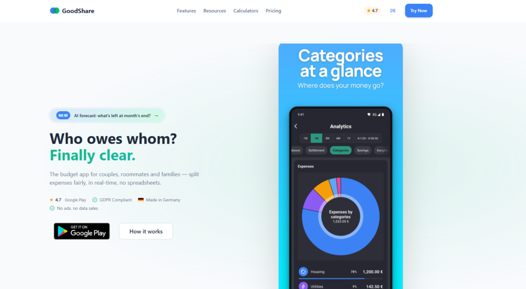 Screenshot of Website: